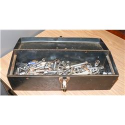 GREY TOOL BOX WITH CONTENTS
