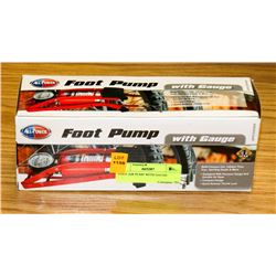 FOOT AIR PUMP WITH GAUGE