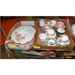 7 CHINA TEA CUPS & SAUCERS INCL ROYAL ALBERT AND