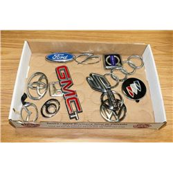 FLAT OF VARIOUS CAR EMBLEMS