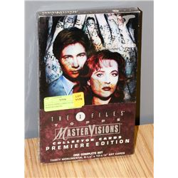 X-FILES TOPPS COMPLETE SET MASTER VISIONS.