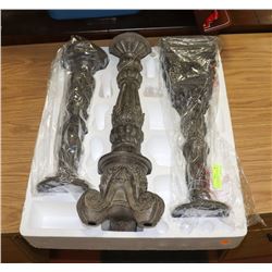 SET OF 3 NEW IN BOX LARGE DECORATIVE CANDLE