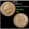 Image 1 : 1879 Indian Cent 1c Grades g+