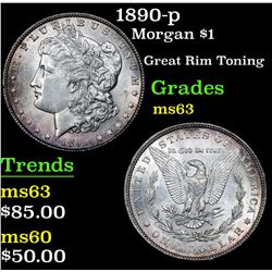 1890-p Morgan Dollar $1 Grades Select Unc