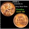 Image 1 : 1950-s Lincoln Cent 1c Grades Choice+ Unc RB