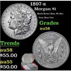 1897-s Morgan Dollar $1 Grades Choice AU/BU Slider