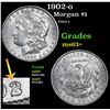 Image 1 : 1902-o Morgan Dollar $1 Grades Select+ Unc