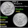 Image 1 : 1891-p Morgan Dollar $1 Grades Select Unc