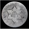 Image 2 : 1852 Three Cent Silver 3cs Grades f+