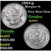 Image 1 : 1884-p Morgan Dollar $1 Grades Choice+ Unc