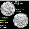 Image 1 : 1888-o Morgan Dollar $1 Grades Choice Unc