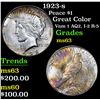 Image 1 : 1923-s Peace Dollar $1 Grades Select Unc