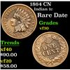 Image 1 : 1864 CN Indian Cent 1c Grades vf++