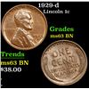 Image 1 : 1929-d Lincoln Cent 1c Grades Select Unc BN