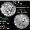 Image 1 : 1921-p Peace Dollar $1 Grades Unc Details