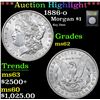 Image 1 : ***Auction Highlight*** 1886-o Morgan Dollar $1 Graded Select Unc By USCG (fc)