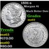 Image 1 : 1891-s Morgan Dollar $1 Grades Select Unc