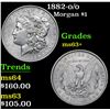 Image 1 : 1882-o/o Morgan Dollar $1 Grades Select+ Unc