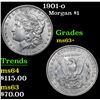 Image 1 : 1901-o Morgan Dollar $1 Grades Select+ Unc