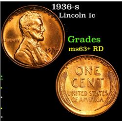 1936-s Lincoln Cent 1c Grades Select+ Unc RD