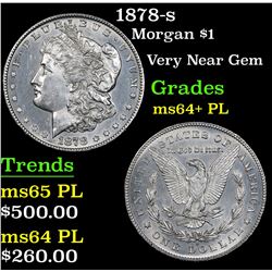 1878-s Morgan Dollar $1 Grades Choice Unc+ PL