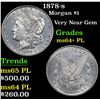 Image 1 : 1878-s Morgan Dollar $1 Grades Choice Unc+ PL