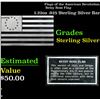 Image 1 : Flags of the American Revolution Betsy Ross Flag .925 Sterling Silver Bar Grades