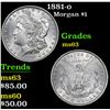 Image 1 : 1881-o Morgan Dollar $1 Grades Select Unc