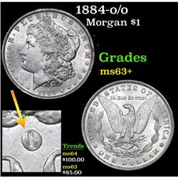 1884-o/o Morgan Dollar $1 Grades Select+ Unc