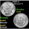 Image 1 : 1885-o Morgan Dollar $1 Grades Choice Unc