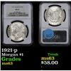 Image 1 : NGC 1921-p Morgan Dollar $1 Graded ms63 By NGC