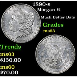 1890-s Morgan Dollar $1 Grades Select Unc