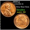 Image 1 : 1935-p Lincoln Cent 1c Grades Choice+ Unc RB