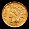 Image 2 : ***Auction Highlight*** 1908 Indian Cent 1c Graded Gem+ Unc RD By USCG (fc)