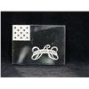 Image 2 : Flags of the American Revolution First Rhode Island Regiment Flag .925 Sterling Silver Bar Grades