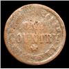 Image 3 : 1863 Indian Civil War Token 1c Grades vg+