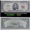 Image 1 : 1963 $5 Red seal United States Note vf++