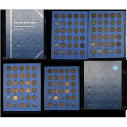 Partial Lincoln cent book 1941-1961 53 coins . .