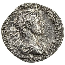 ROMAN EMPIRE: Trajan, 98-117 AD, AR denarius (3.06g), Bostra, ND (114-116). VF-EF