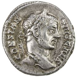 ROMAN EMPIRE: Constantius I, as caesar, 293-305 AD, AE argenteus (3.21g), Rome. VF