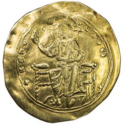 BYZANTINE EMPIRE: Alexis I Comnenus, 1081-1118, AV hyperpyron (3.87g), Constantinople. VF