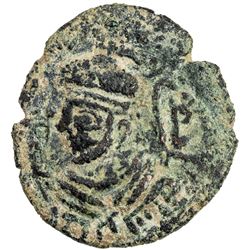 ARAB-SASANIAN: Anonymous, AE pashiz (1.96g), NM, AH(1)21. VF