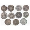 Image 2 : ARAB-SASANIAN: LOT of 11 silver drachms: A-1, in the name of Yazdigerd