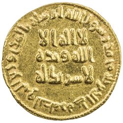 UMAYYAD: 'Abd al-Malik, 685-705, AV dinar (4.29g), NM (Dimashq), AH79. AU