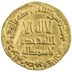 UMAYYAD: Hisham, 724-743, AV dinar (4.39g), NM (Dimashq), AH110. VF-EF