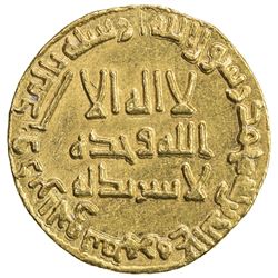 UMAYYAD: Hisham, 724-743, AV dinar (4.25g), NM (Dimashq), AH122. EF