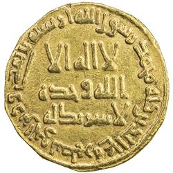 UMAYYAD: Hisham, 724-743, AV dinar (4.05g), NM (Dimashq), AH123. VF