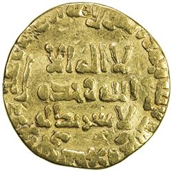 ABBASID: al-Mansur, 754-775, AV dinar (3.97g), NM, AH140. VG