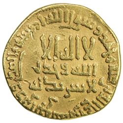 ABBASID: al-Mahdi, 775-785, AV dinar (3.85g), NM, AH167. F-VF