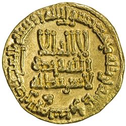 ABBASID: al-Rashid, 786-809, AV dinar (4.25g), NM (Madinat al-Salam), AH191. EF